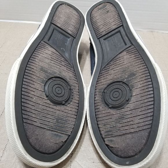 Polo Ralph Lauren Vaughn Shoes Men Size 10.5 D Blue Canvas Lace Up Sneakers - Picture 15 of 15